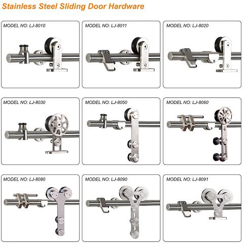 Stainless steel sliding door hardware