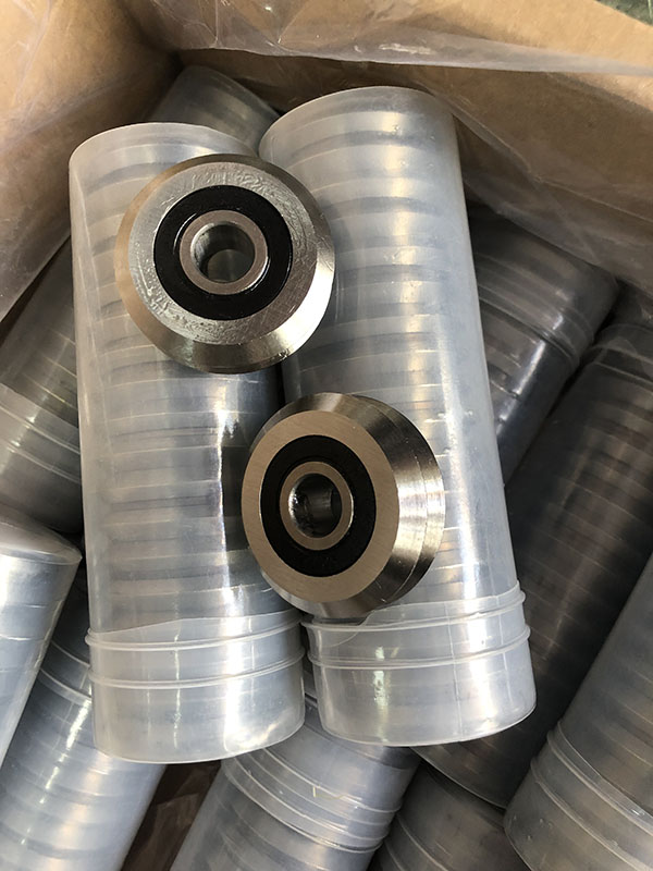 RM3-2RS 12mm V Groove Guide Bearing Finished Production For Customer 
